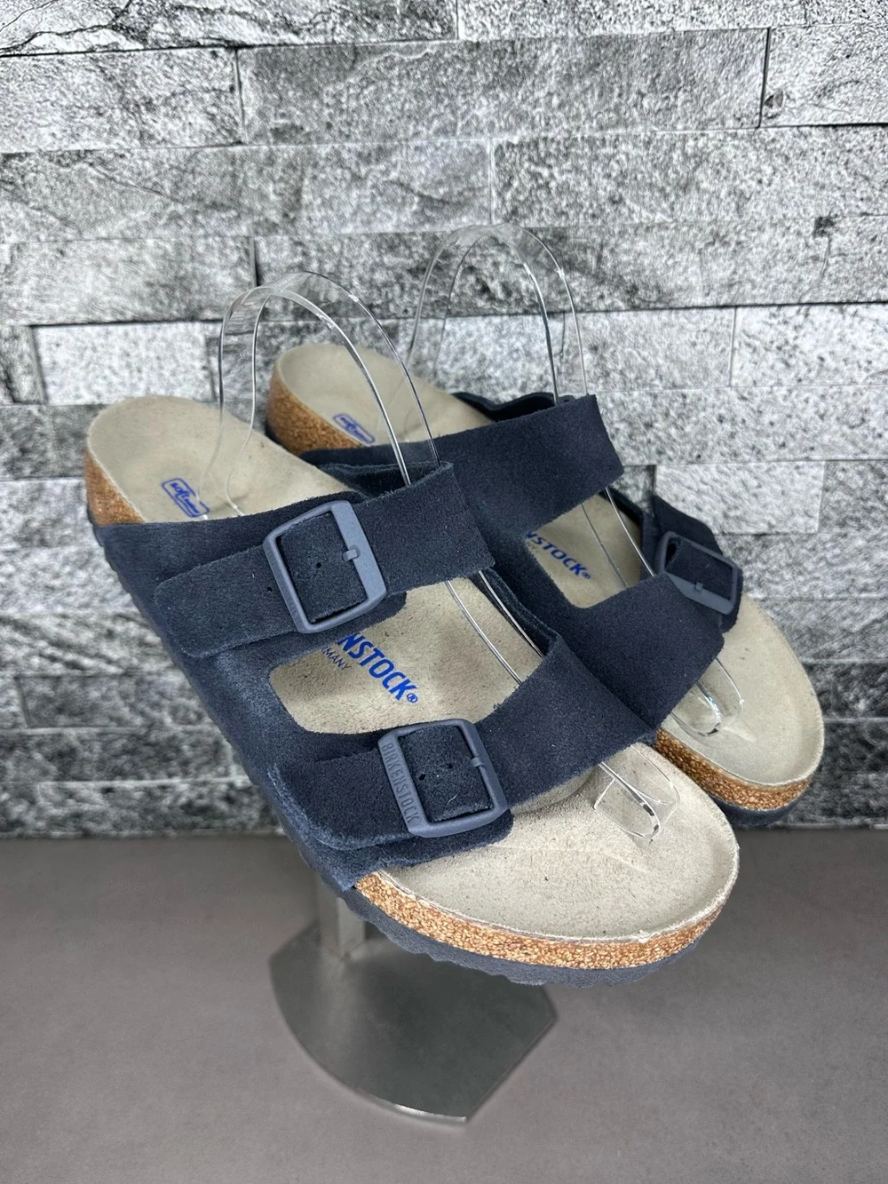 Birkenstock Arizona Midnight Suede Soft-footbed Sandals - M11 -NEW